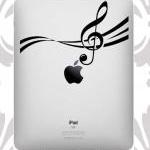 Ipad decal - music notes UK WAB Team