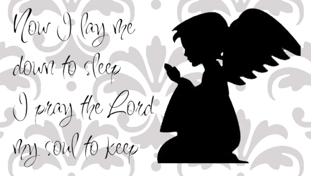 Now I lay me down to sleep - children's decal - UK seller 