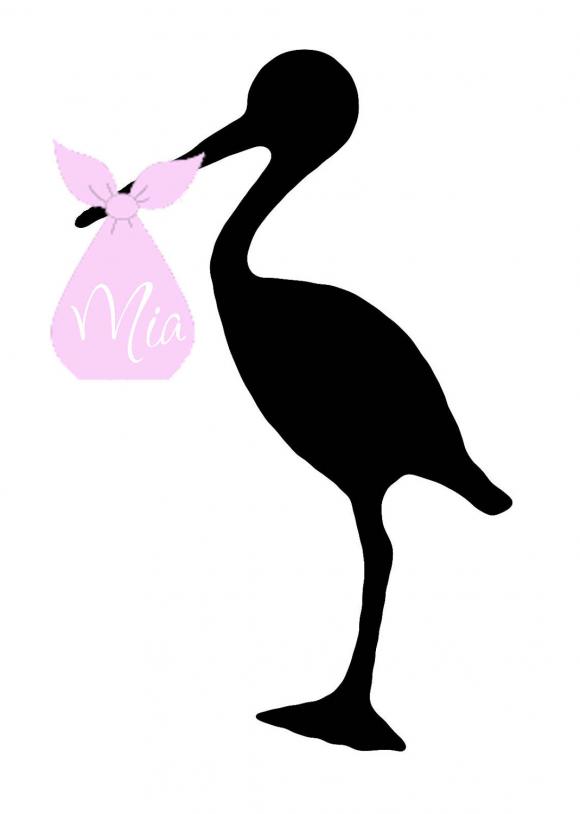 New Baby - Name decal - nursery 