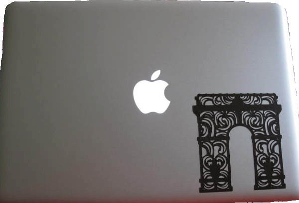 Je T'aime Paris - Arc du Triomphe laptop decal