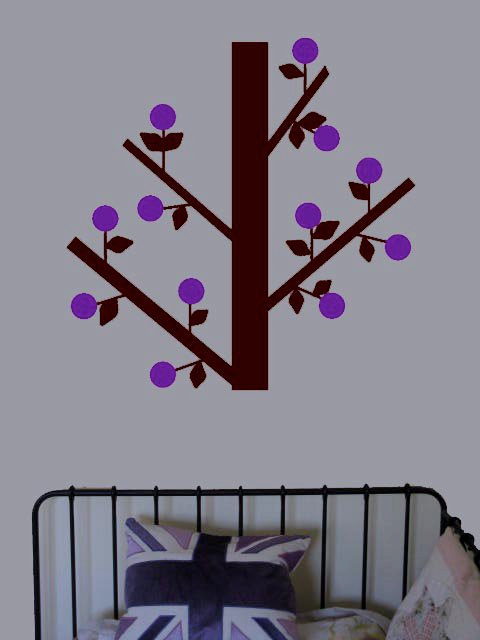 Lollipop Tree Vinyl Decal - UK Seller