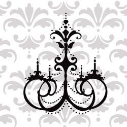 Gorgeous Chandelier vinyl decal UK  
