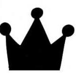 Crown Chalkboard Decal - UK Seller