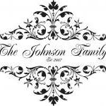 Family Name or Monogram, Vinyl Decal- UK Seller 