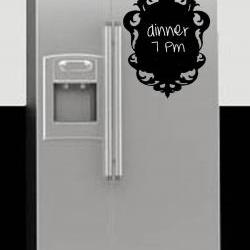 Ornate Chalkboard Vinyl Decal