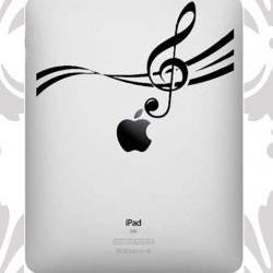 Ipad decal - music notes UK WAB Team