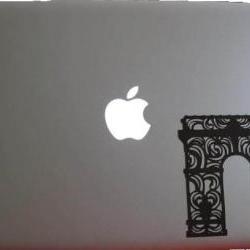 Je T'aime Paris - Arc du Triomphe laptop decal